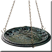COBBLESTONE HANGING BIRDBATH
