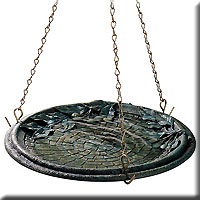 Cobblestone Hanging Birdbath