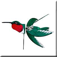 Ruby Throated Hummingbird Spinner