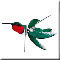 RUBY THROATED HUMMINGBIRD SPINNER
