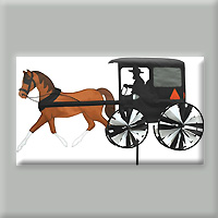 HORSE AND BUGGY SPINNER