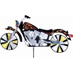 MOTORCYCLE WIND SPINNER WITH FLAMES