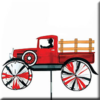 OLD TIME TRUCK SPINNER RED
