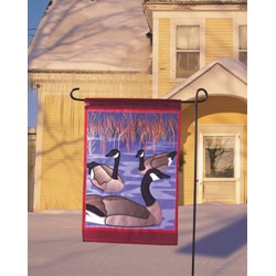 CRISFIELD VISITORS GEESE GARDEN FLAG