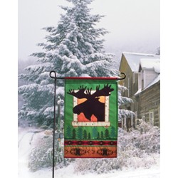 Moose Head Garden Flag