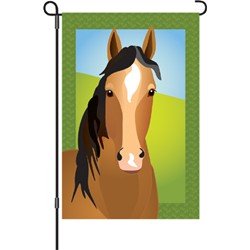 SILLY FILLY GARDEN FLAG 