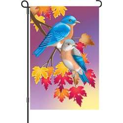 Prelude in Blue Bluebird Garden Flag