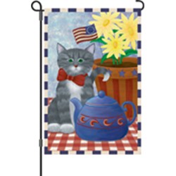 Kitty Korner Garden Flag