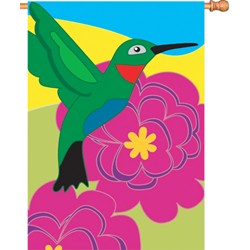 HUMMINGBIRD HOUSE FLAG