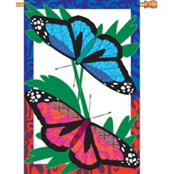 Jasmine Butterfly House Flag