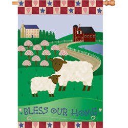BLESS OUR HOME HOUSE FLAG