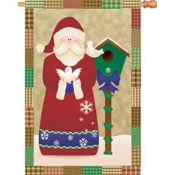 SANTAS DOVES HOUSE FLAG 