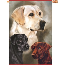 LABRADOR RETRIEVER HOUSE FLAG