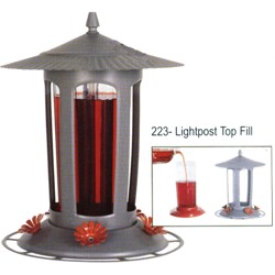LIGHTPOST TOP FILL HUMMINGBIRD FEEDER