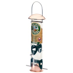 LARGE HEAVY DUTY SEED FEEDER COPPER