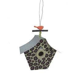 RETRO BIRDHOUSE BROWN SPOTS