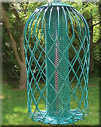 CAGED THISTLE FEEDER GREEN LARGE