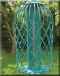 Caged Thistle Feeder Green Large