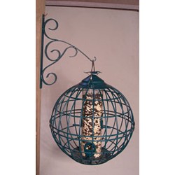 CAGED SEED FEEDER GREEN ROUND