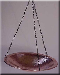 Copper Hanging Bird Bath