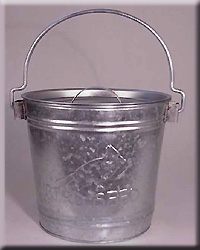 SEED BUCKET GALVANIZED 15 QUART