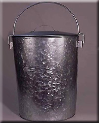 LARGE SEED BUCKET GALVANIZED