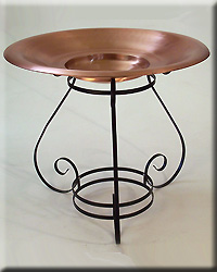 COPPER BATH WITH IRON STAND