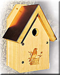 Coppertop Laser Etched Bluebird House