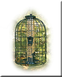 CAGED MIXED SEED TUBE FEEDER