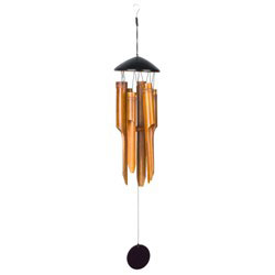 SPUN BAMBOO CHIME MEDIUM BLACK