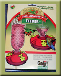 GADJIT SODA BOTTLE HUMMINGBIRD RECYCLER FEEDER